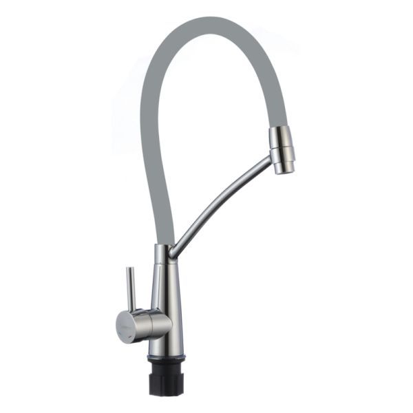 Смеситель для кухни с гибким изливом Fmark FS8255A-04, хром