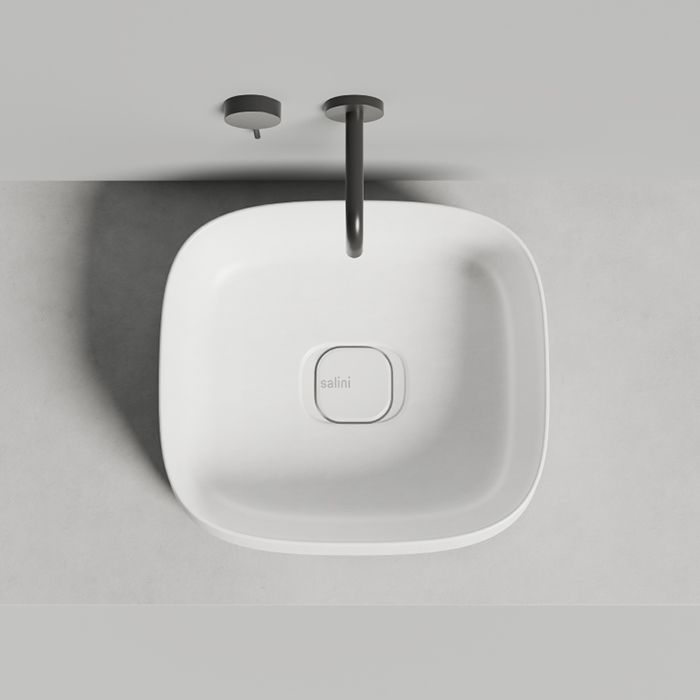 Salini ORIENTE BOWL Раковина накладная, 450х405х140 мм, S-Sense, глянцевый, декор.накладка на слив, выпуск, цвет белый Salini ORIENTE BOWL Раковина накладная, 450х405х140 мм, S-Sense, глянцевый, декор.накладка на слив, выпуск, цвет белый