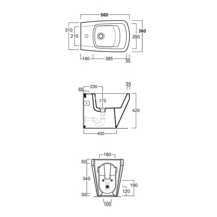 SIMAS  Комплект скрытых крепежей для напольных унитаза/ биде/ раковин PO07-PO08/ колонн CN300-CN301-CN400-CN401
