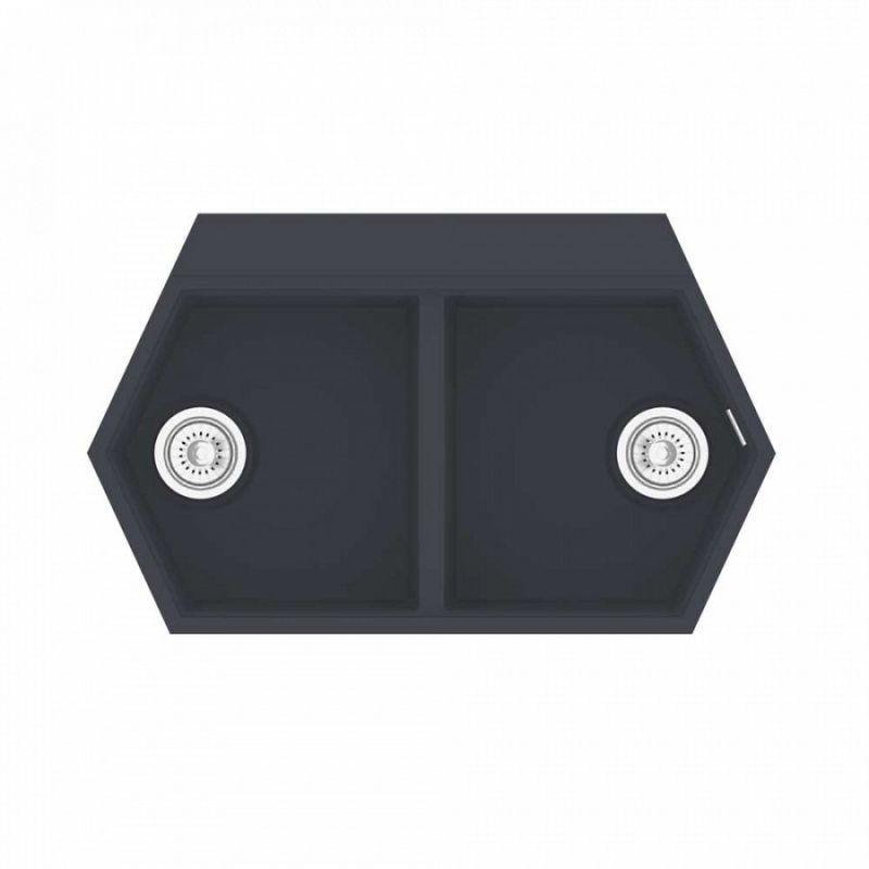 Кухонная мойка KitKraken Gulf Graphite 85 Темно-серая