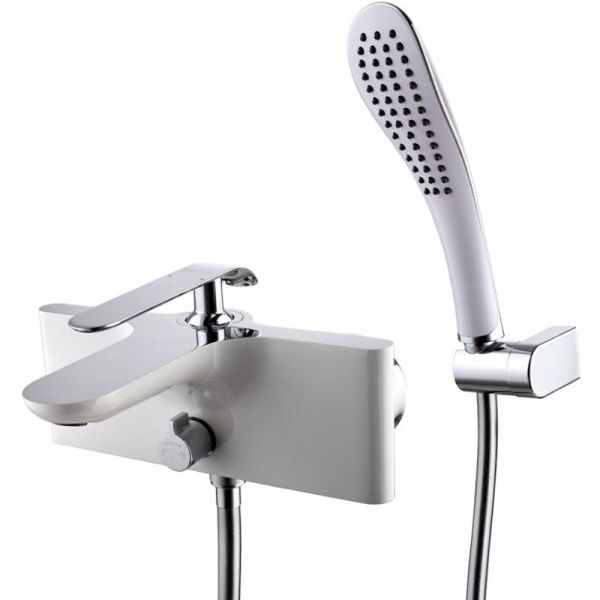 Смеситель для ванны Lemark Melange LM4914CW Хром Белый