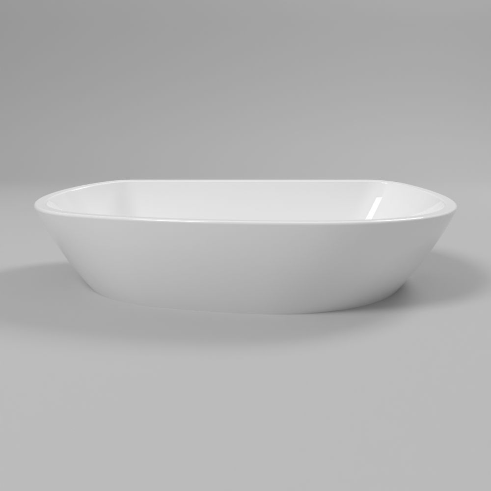 Умывальник WHITECROSS Ametrine 60x37 (белый глянец) иск. камень