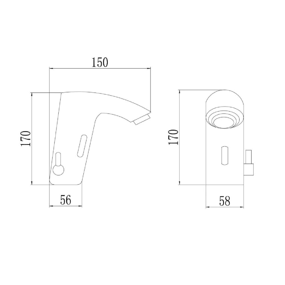 Сенсорный смеситель для раковины Savol S-GY8865, хром, артикул S-GY8865