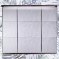 Зеркальный шкаф Бриклаер Кристалл 75 с подсветкой Ясень Анкор темный