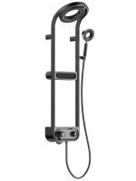 AQM 8004B Душевая система для душа с термостатом,  Черный