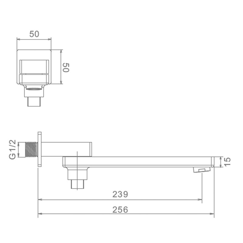 Излив с функцией переключения Raglo R473.73.09, графит