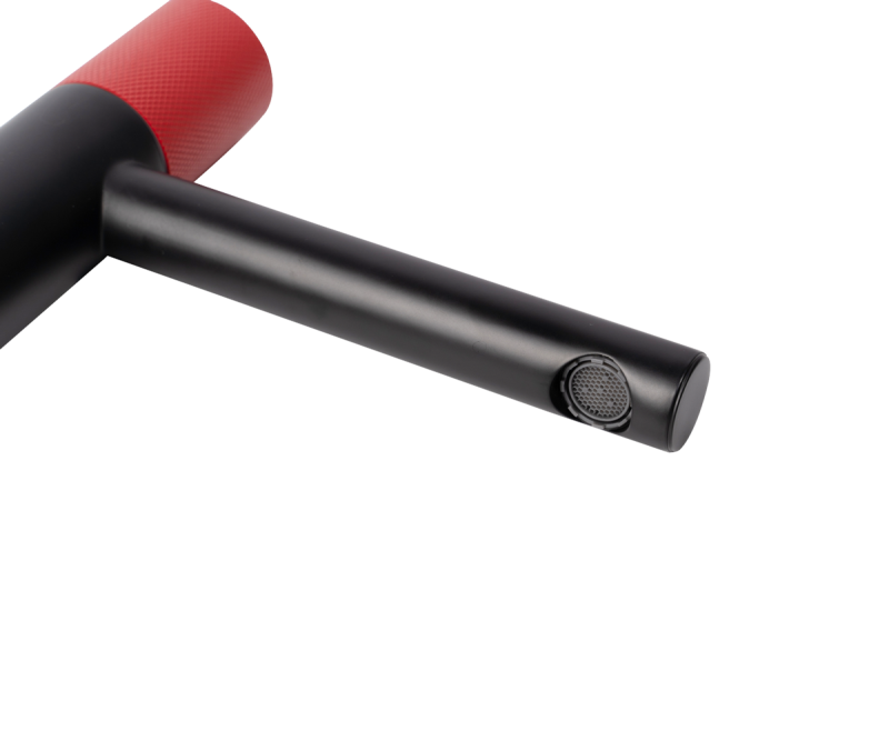 Смеситель для раковины Bronze de Luxe AVANTGARDE 2010RH, черный/красный, артикул 2010RH