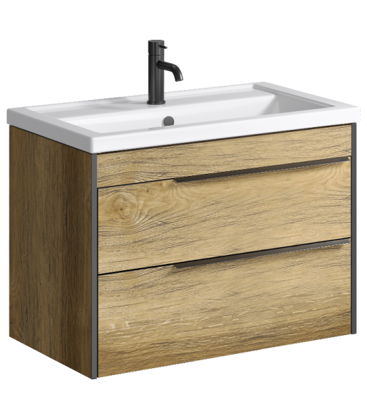 "Fargo" тумба под умывальник, цвет дуб балтийский, FRG0108DB, ТМ «AQWELLA»