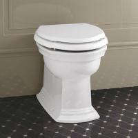 Devon Westminster Унитаз напольный пристенный (54,5х36,5см) для встроенного бачка, горизонтальный выпуск, цвет: белый