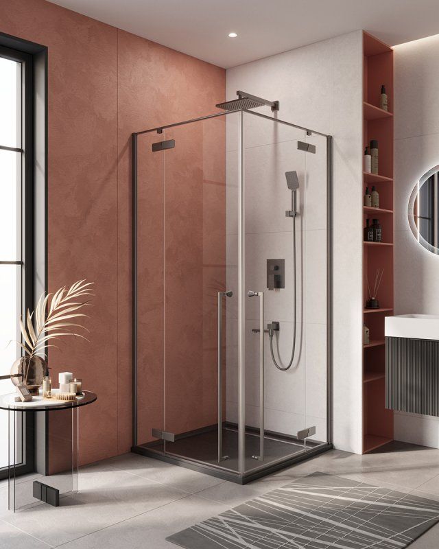 LINER-A-2-100-C-Cr Душевой уголок, артикул LINER-A-2-100-C-Cr