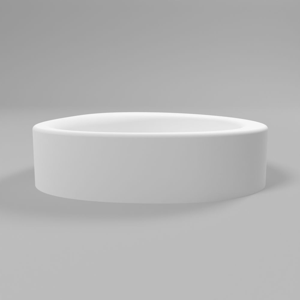 Умывальник WHITECROSS Moonstone B 40x35 (белый мат) иск. камень