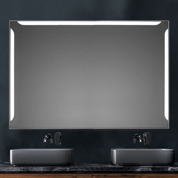 Xpertials ALICE, зеркало 120х80 см, LED свет, вкл/выкл с диммером, профиль матовый хром