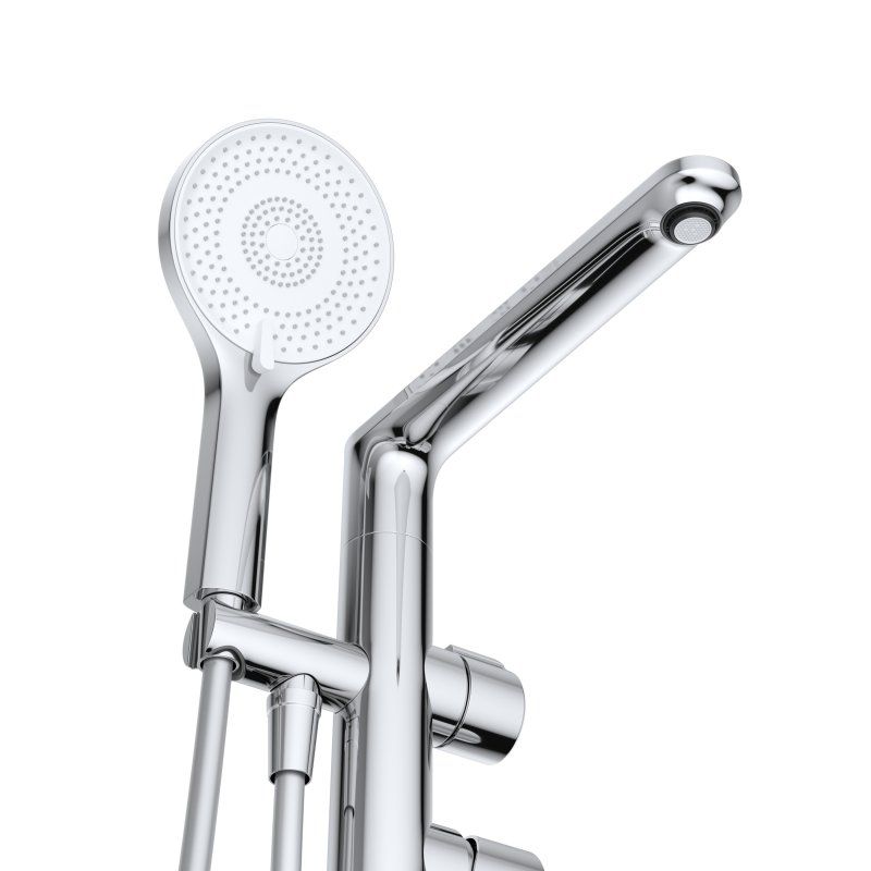 LUX-VDP-01 Напольный смеситель для ванны, хром, артикул LUX-VDP-01