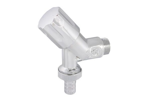 Schlosser, наклонный вентиль с дизайнерской рукояткой, подключение  1/2", цвет хром