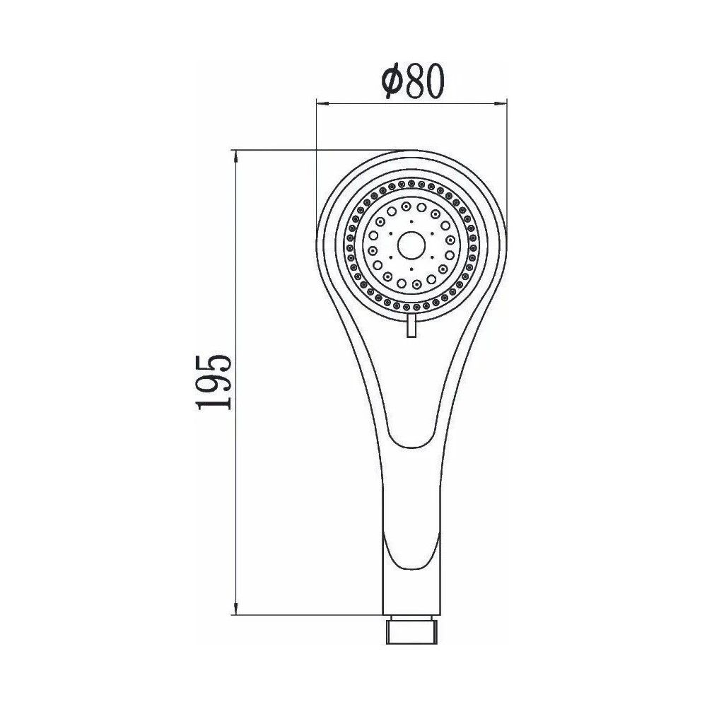 Лейка для душа G.Lauf UHS-1110, хром