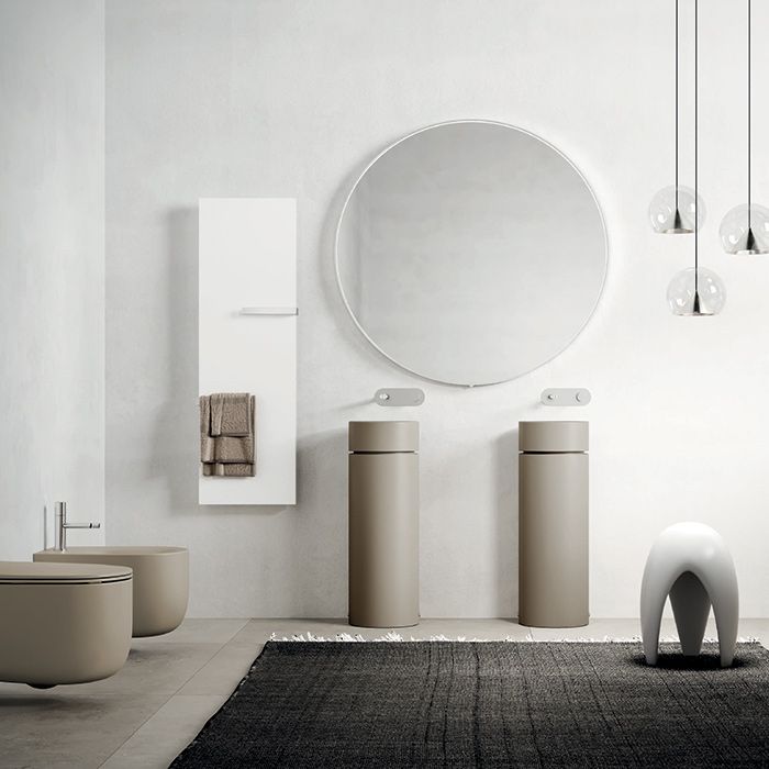 Kerasan  Oke Пьедестал для раковины 5540,слив в пол с креплением WB5N, цвет: nocciola matte