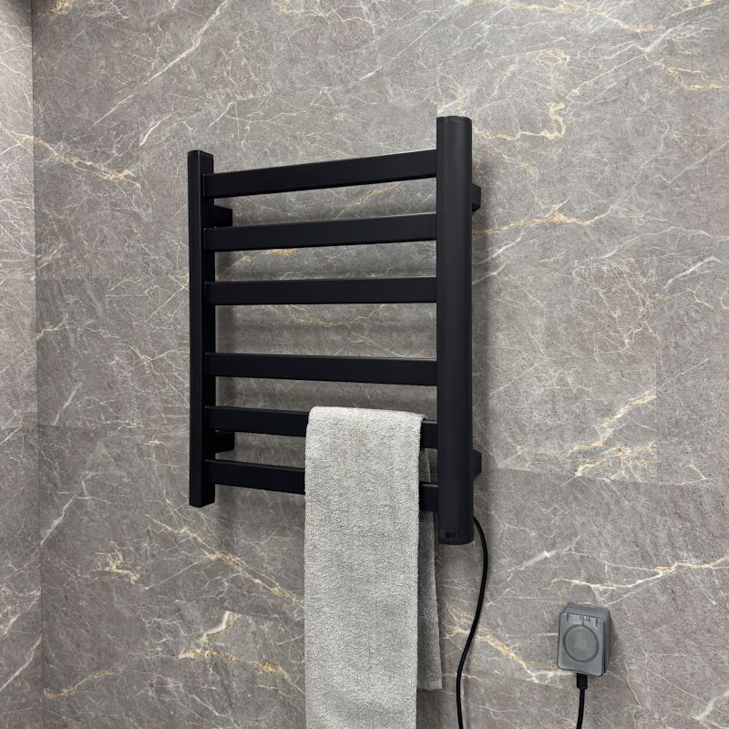 Полотенцесушитель электрический Fixsen BASIC 600х500 FX-7400B, черный, артикул FX-7400B