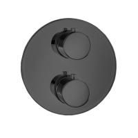 Almar ROUND CORE Внешняя часть термостата на 3 потребителя, черный матовый Almar ROUND CORE Внешняя часть термостата на 3 потребителя, черный матовый