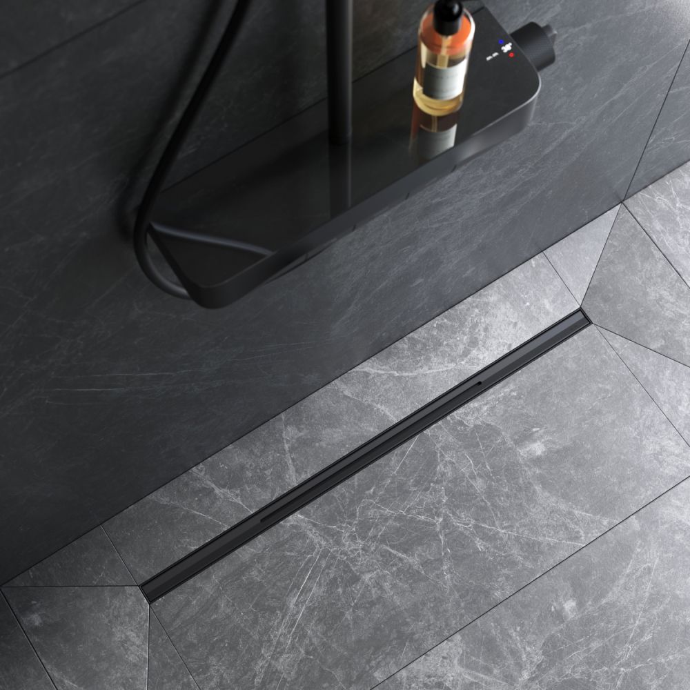 W01SC-S11-080-05BM MasterFlow Трап для душа линейный универс затвор Slim line 80см цвет черн мат W01SC-S11-080-05BM MasterFlow Трап для душа линейный универс затвор Slim line 80см цвет черн мат