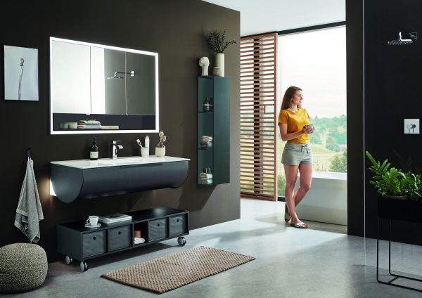 Комплект мебели Puris Rounds, 920 мм, цвет серый космос матовый