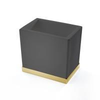 3SC Mood Deluxe Black Стакан настольный, цвет: чёрный матовый/золото 24к. 3SC Mood Deluxe Black Стакан настольный, цвет: чёрный матовый/золото 24к.