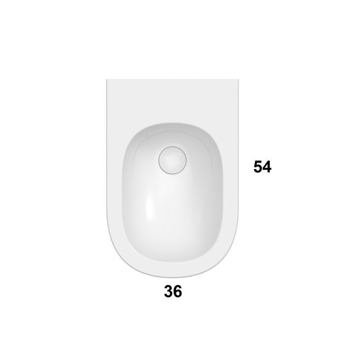 GLOBO Lalita Биде напольное  54х36хh43 см, с 1 отв под смеситель, в компл с креплением, цвет белый