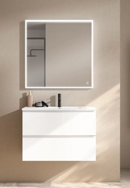 Комплект мебели Visobath Granada, 800 мм, цвет бежевый матовый лак (Cotton)