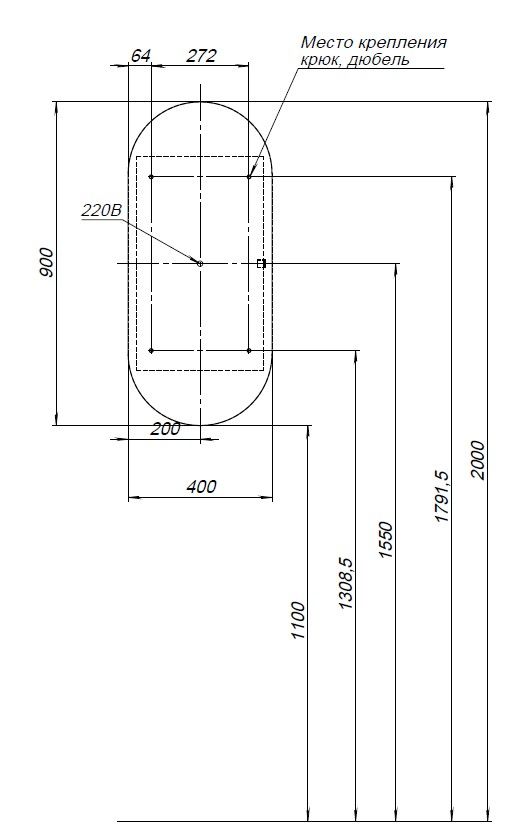 Зеркальный шкаф Aquanet Монте 40 белый, с LED подсветкой Зеркальный шкаф Aquanet Монте 40 белый, с LED подсветкой