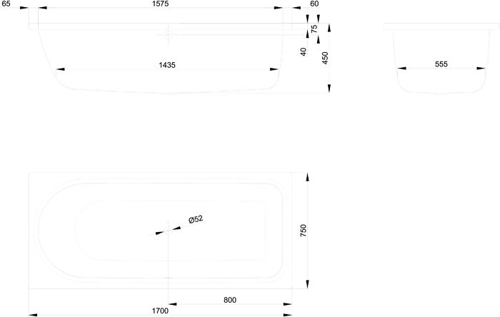 Опора для ванны, Bette, универсальная, комплект-2 штуки, артикул B23-1500
