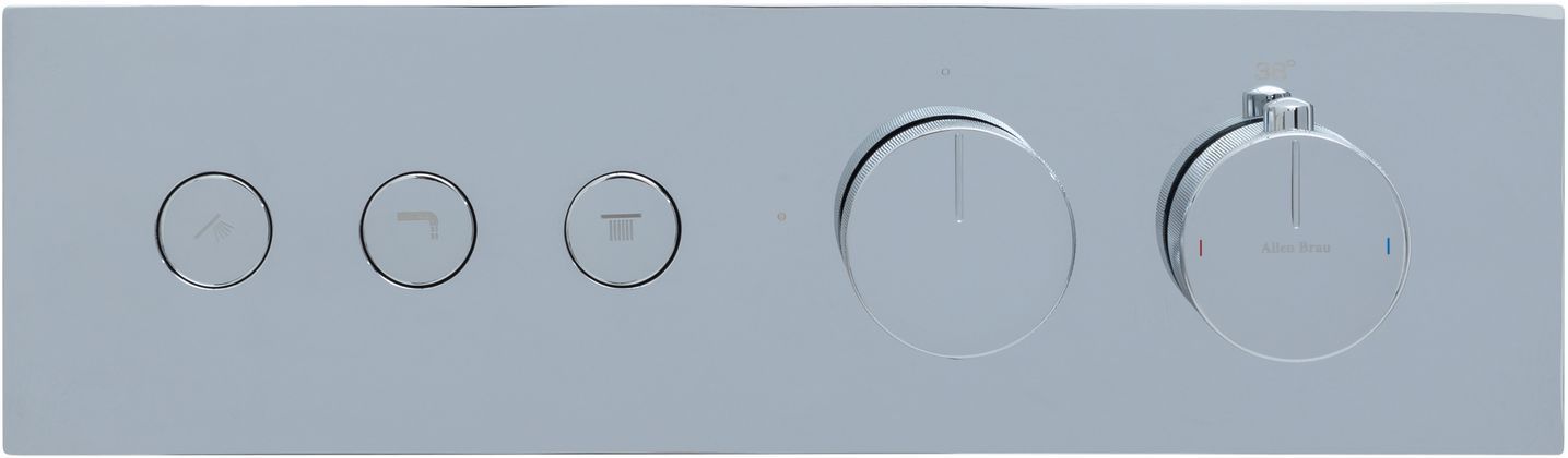 Смеситель для душа Allen Brau Liberty 5.33003-00 (с внутренней частью, 3 выхода) хром, артикул 5.33003-00