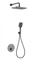 Душевая система с термостатом встраиваемая WONZON & WOGHAND, Темный графит (WW-D2017-A-BGG)