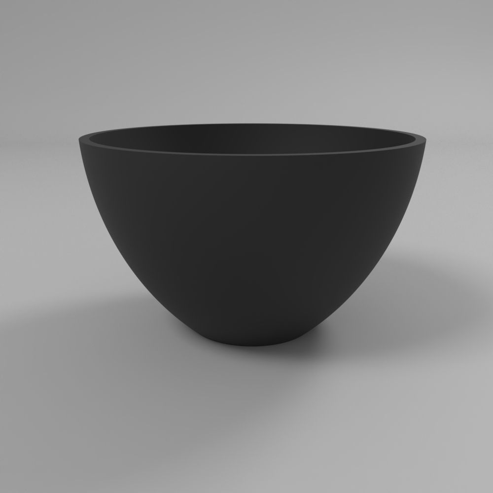 Умывальник WHITECROSS Amethyst D=50 (черный мат) иск. камень