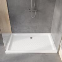 Душевой поддон прямоугольный керамический RGW CR Белый (Глубина 35) (800x1200)