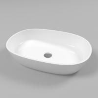 Умывальник WHITECROSS Opal 56x38 (белый глянец) иск. камень