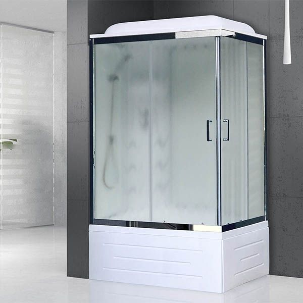 Душевая кабина Royal Bath BP 120х80 RB8120BP3-WC-CH-L с гидромассажем стекло матовое задняя стенка Белая Душевая кабина Royal Bath BP 120х80 RB8120BP3-WC-CH-L с гидромассажем стекло матовое задняя стенка Белая