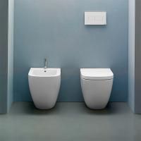 GLOBO Stockholm Унитаз напольный пристенный  51*37*h42см, слив универсальный, с комплектом креплений, цвет белый