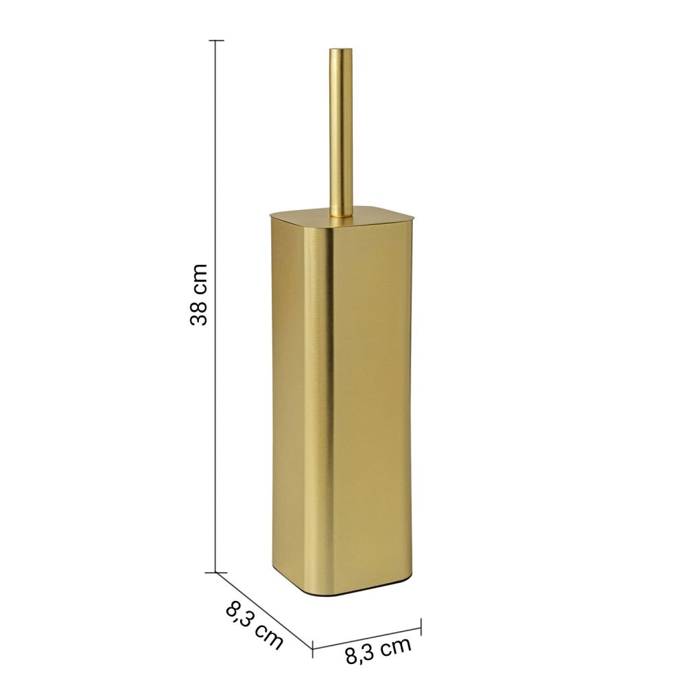 Gedy Jack, напольный металлический ёрш, цвет матовое золото, артикул 1334(88)