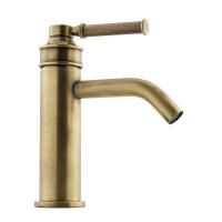 ERMITAGE MINI Смеситель для раковины моноком., ручка сверху латунь, бронза