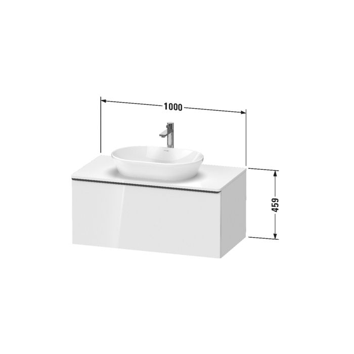 Раковина, Duravit, Luv, ширина, мм-600, глубина, мм-400, высота, мм-140, тип установки-накладной, отверстия для смесителя-отсутствуют, материал-керамика, крепёж-есть, цвет-белый, артикул 0379600000