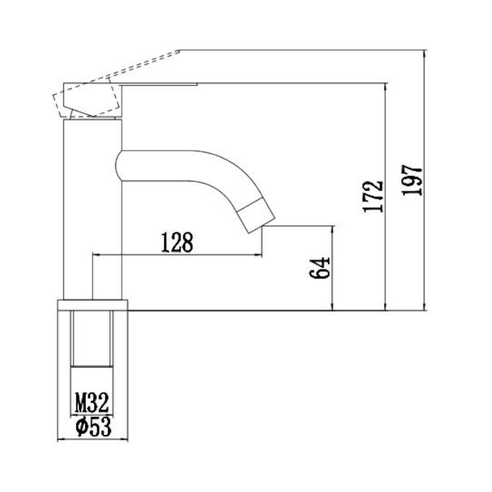 Смеситель для раковины Fmark FS8201, сатин