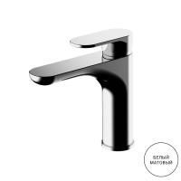 Gattoni H2Omix7000 Смеситель для раковины с донным клапаном, излив 117,5 мм цвет Bianco Opaco Gattoni H2Omix7000 Смеситель для раковины с донным клапаном, излив 117,5 мм цвет Bianco Opaco