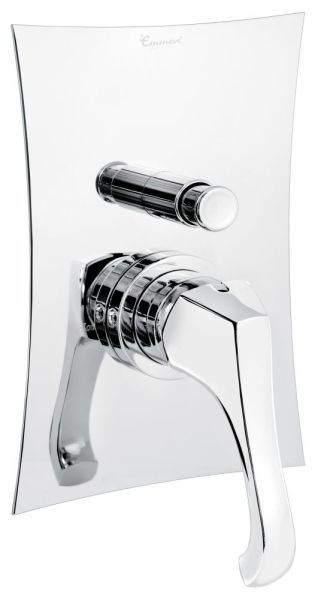 Emmevi Ares, однорычажный встраиваемый смеситель для душа с дивертером на 2 выхода, цвет зачищенное золото