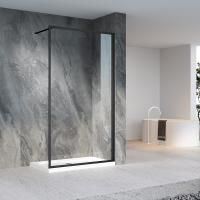 Душевая перегородка Veconi Korato KR-81B, 900x2000, черный, стекло прозрачное