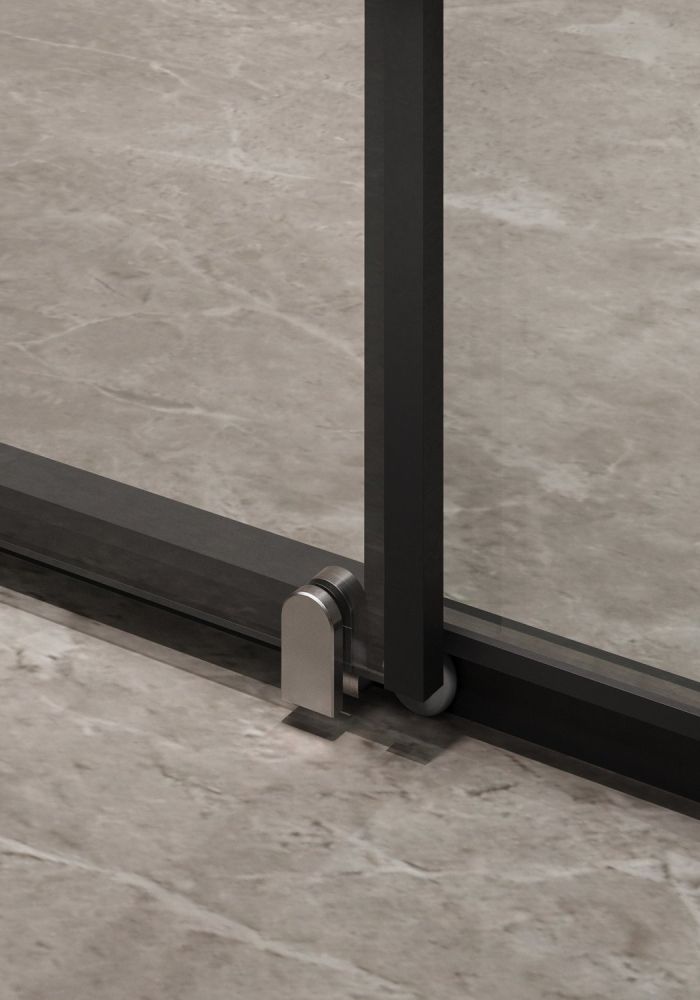 Душевая дверь Timo TD-150/03C-6, раздвижная 1950*1500, стекло прозрачное 6 мм (T04), артикул T04