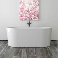 KNIEF Fresh XS Ванна отдельностоящая 155х80х60см,слив щелевой, без слив-перелива, цвет белый глянцевый