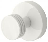 Крючок, Сунержа, КАНЬОН, одинарный, ширина, мм-50, глубина, мм-41, высота, мм-50, тип установки-настенный, материал-нержавеющая сталь, крепления в комплекте, цвет-белый