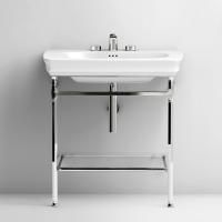 Artceram CIVITAS Структура металлическая Quadra  для раковины 68 см, полка стекло, цвет хром