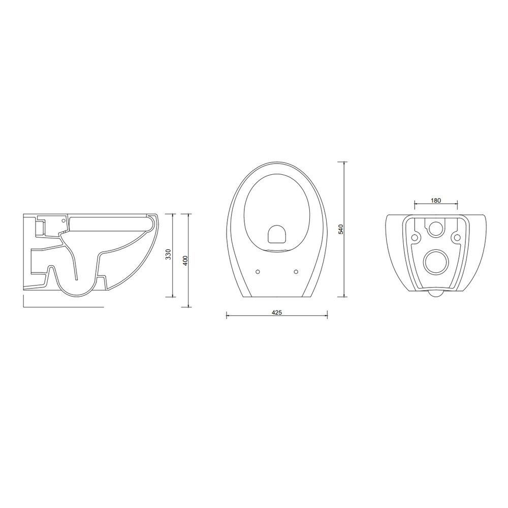 Унитаз подвесной безободковый GURAL Arya AR31DAK00