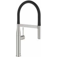 Смеситель для кухни GROHE Essence с профессиональной лейкой, поворотный излив, суперсталь (30294DC0)