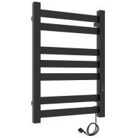 Полотенцесушитель электро "Гефест ЧКЧ П7 500х800", черный муар, правый